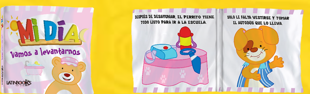 Mi día Hora de levantarnos Libro de Tela