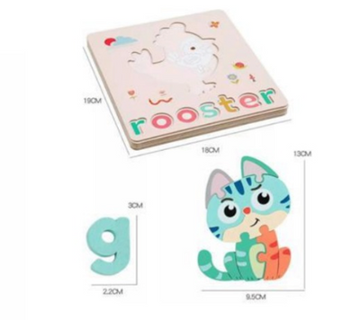 Rompecabezas Palabras Madera - La tienda de Mimar