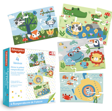 ROMPECABEZAS FISHER PRICE 9 PIEZAS - La tienda de Mimar