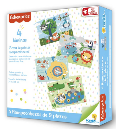 ROMPECABEZAS FISHER PRICE 9 PIEZAS - La tienda de Mimar