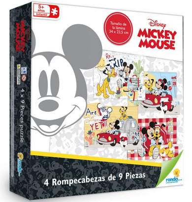 ROMPECABEZAS MICKEY MOUSE 9 PIEZAS - La tienda de Mimar