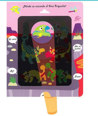 Dino Grande Libro con Linterna - La tienda de Mimar
