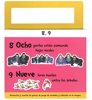 Contando animales Salvajes- Primeras palabras - La tienda de Mimar