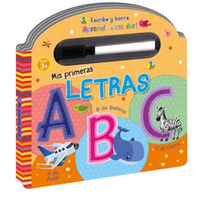 Mis Primeras Letras Escribe Y Borra Aprende A Escribir - La tienda de Mimar
