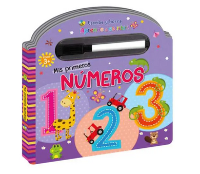 Mis Primeros Números Escribe Y Borra Aprende A Escribir - La tienda de Mimar