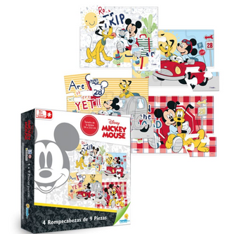 ROMPECABEZAS MICKEY MOUSE 9 PIEZAS - La tienda de Mimar