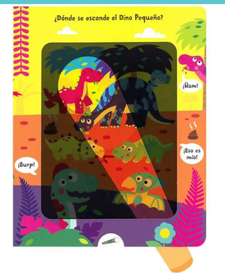 Dino Grande Libro con Linterna - La tienda de Mimar